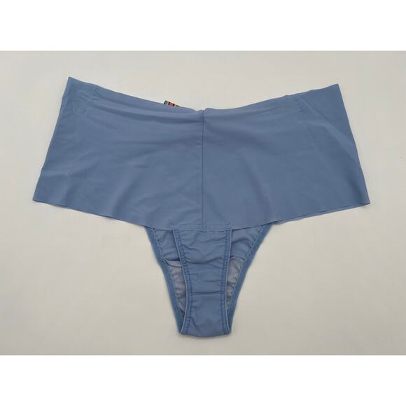 HANKY PANKY SIZE LARGE BREATHE SOFT HIGH RISE THONG FRESH AIR BLUE NWT - Picture 5 of 10
